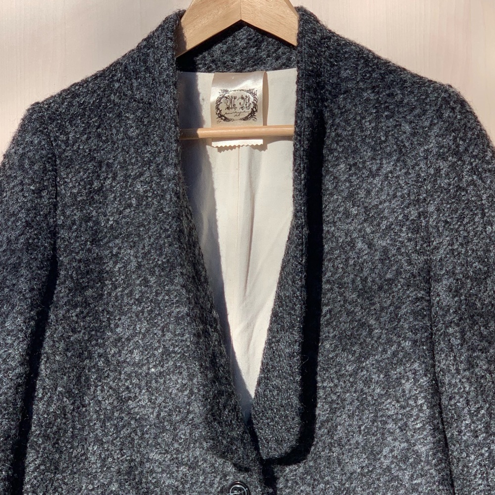 Gray Worsted Wool Jacket